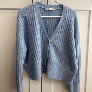 ZARA Blue Cardigan with Buttons